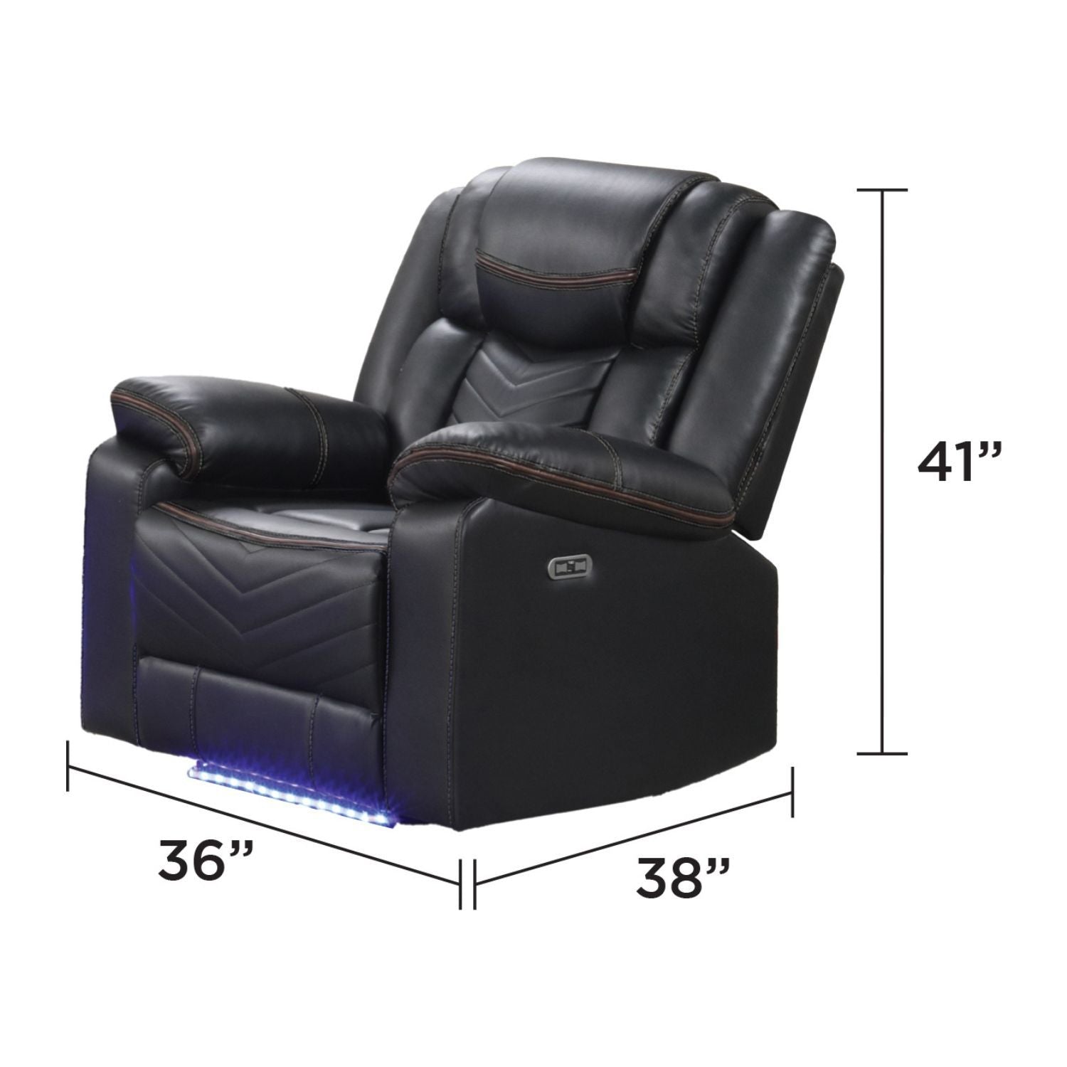 Challenger - LED Power Recliner Set - HearthHub