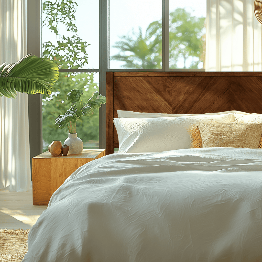 Alander Solid Wood Bed Frame - HearthHub