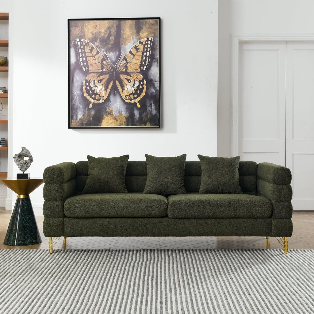 Green Teddy Sofa - HearthHub