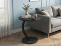 Modern Side Table – Round, C - Shape & Petal Designs | Sofa End Table with Metal - HearthHub