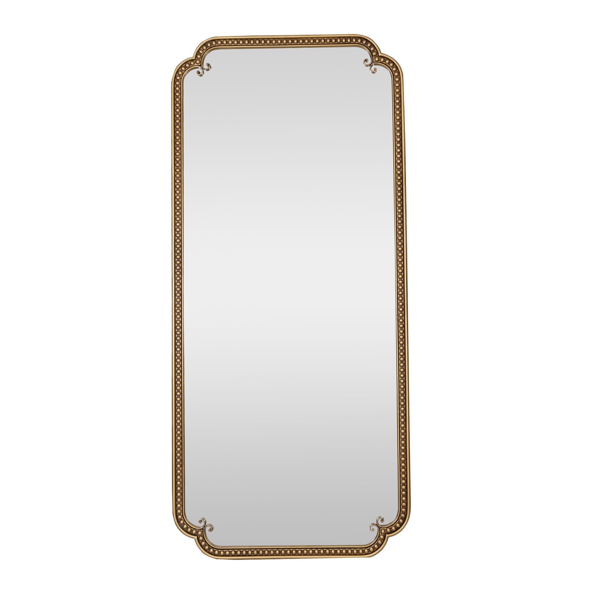 Full Length Mirror With Stand, Floor Standing Dressing For Bedroom - Antique Gold - HearthHub