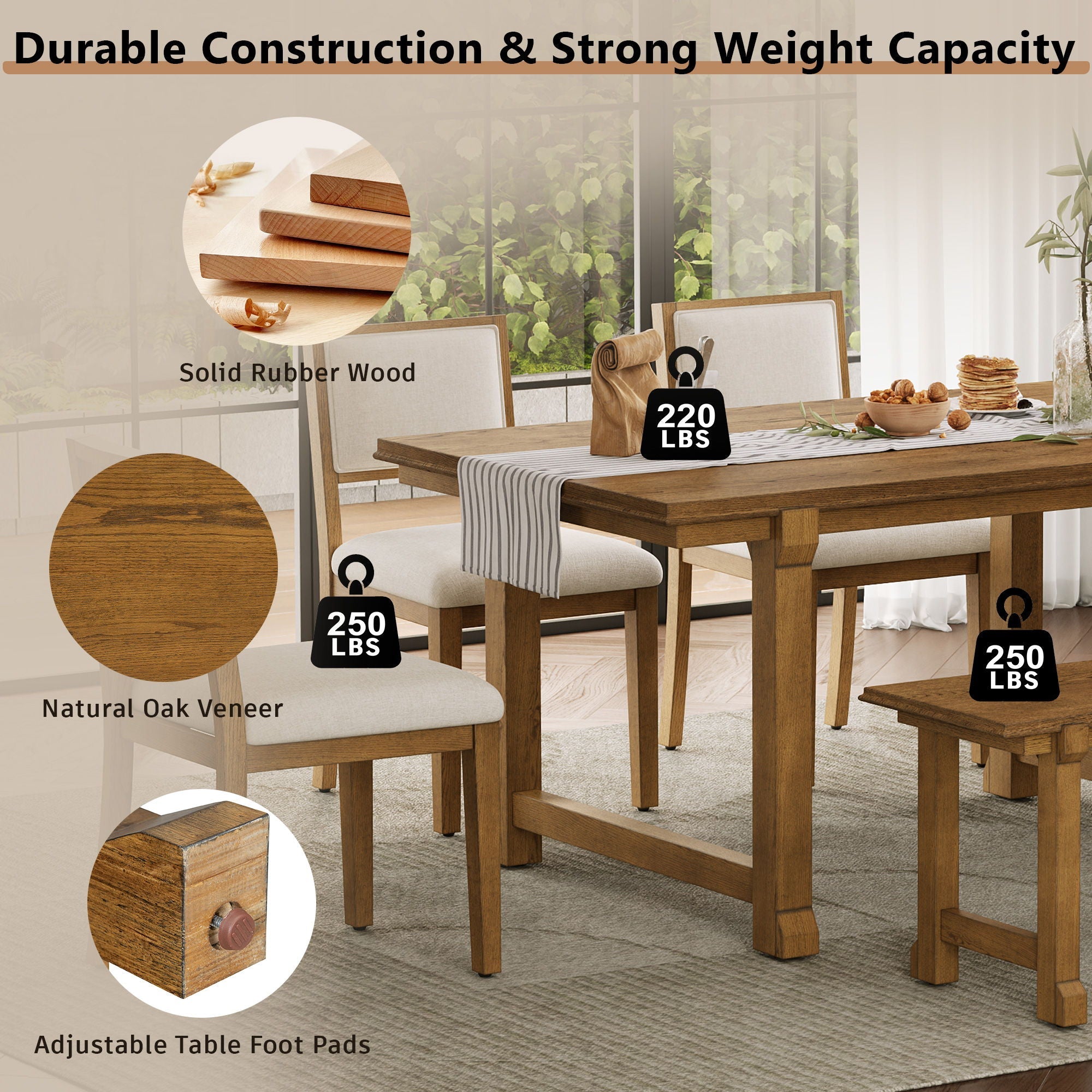 6 Piece Kitchen & Dining Room Furniture - HearthHub