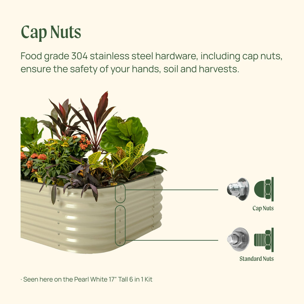 17" Tall 9 In 1 Large Modular Metal Raised Garden Bed Kit - HearthHub