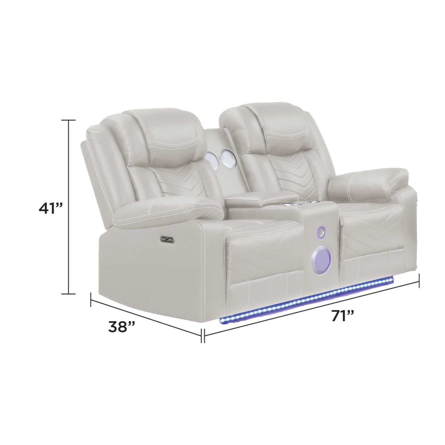 Challenger - LED Power Recliner Set - HearthHub