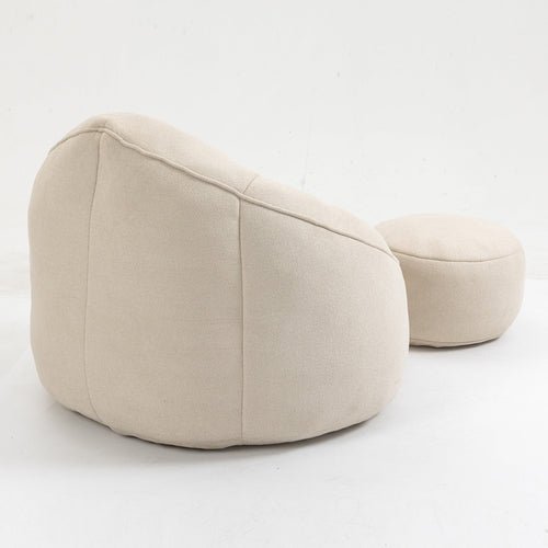 LuneluX_Home – CloudSoft Bean Bag Chair with Footrest - HearthHub