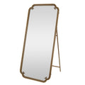 Full Length Mirror With Stand, Floor Standing Dressing For Bedroom - Antique Gold - HearthHub