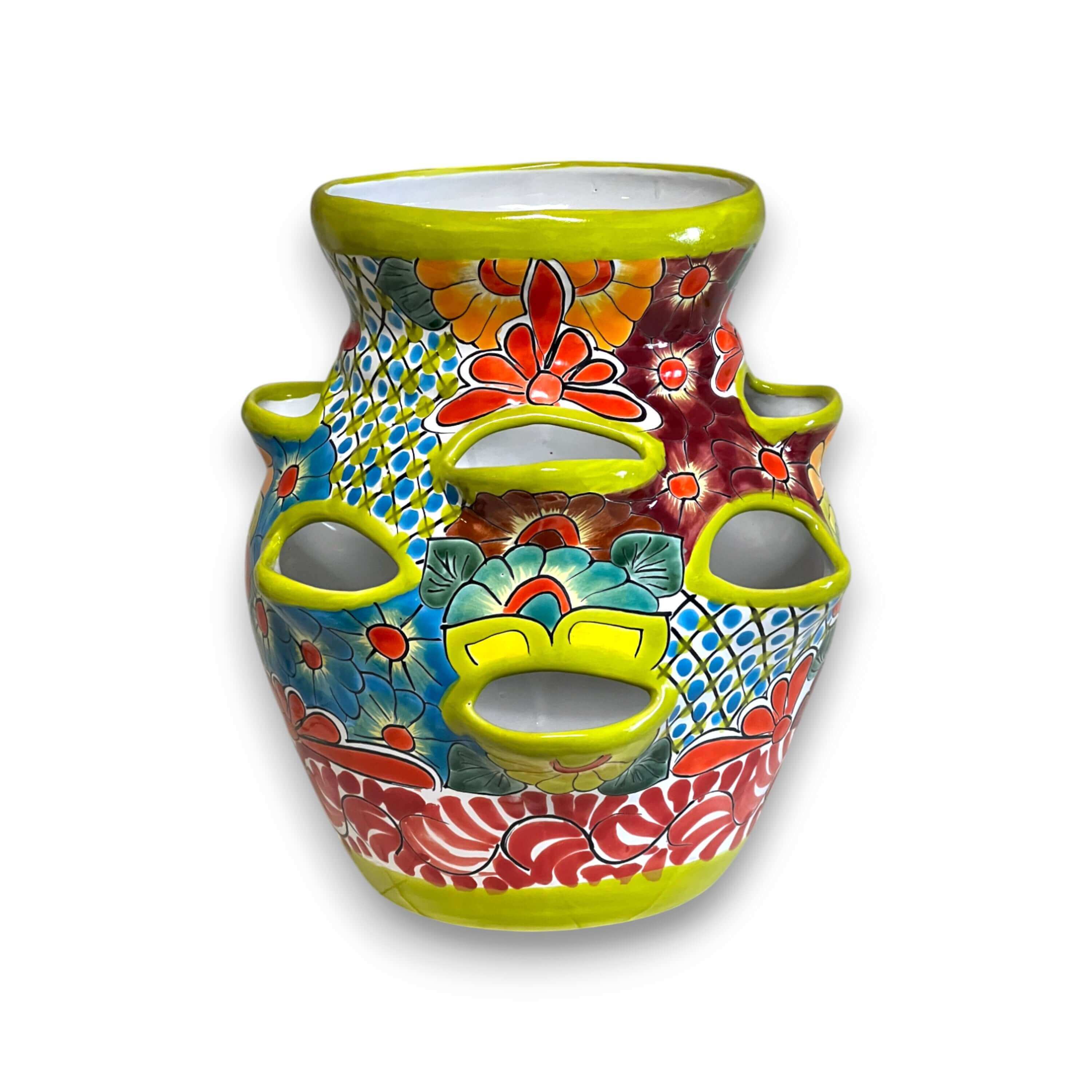Hand-Painted Talavera Strawberry Planter - HearthHub