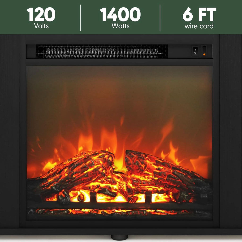 Entertainment Center With Electric Fireplace For 70 Inch TV - HearthHub