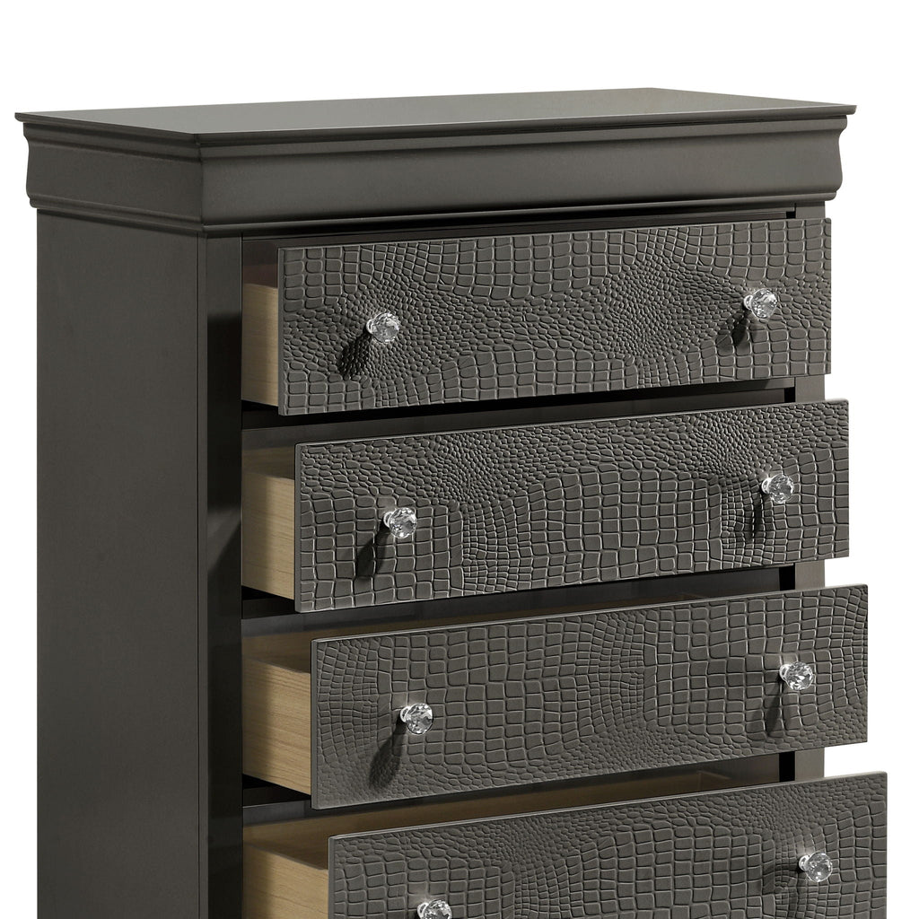 Blaze - Modern 5 Drawer Chest - HearthHub