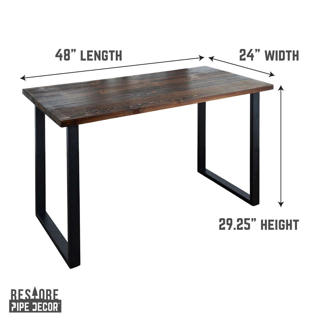 Skyline Trail Brown Solid Wood Desk with 28 in. Landscape Legs - HearthHub