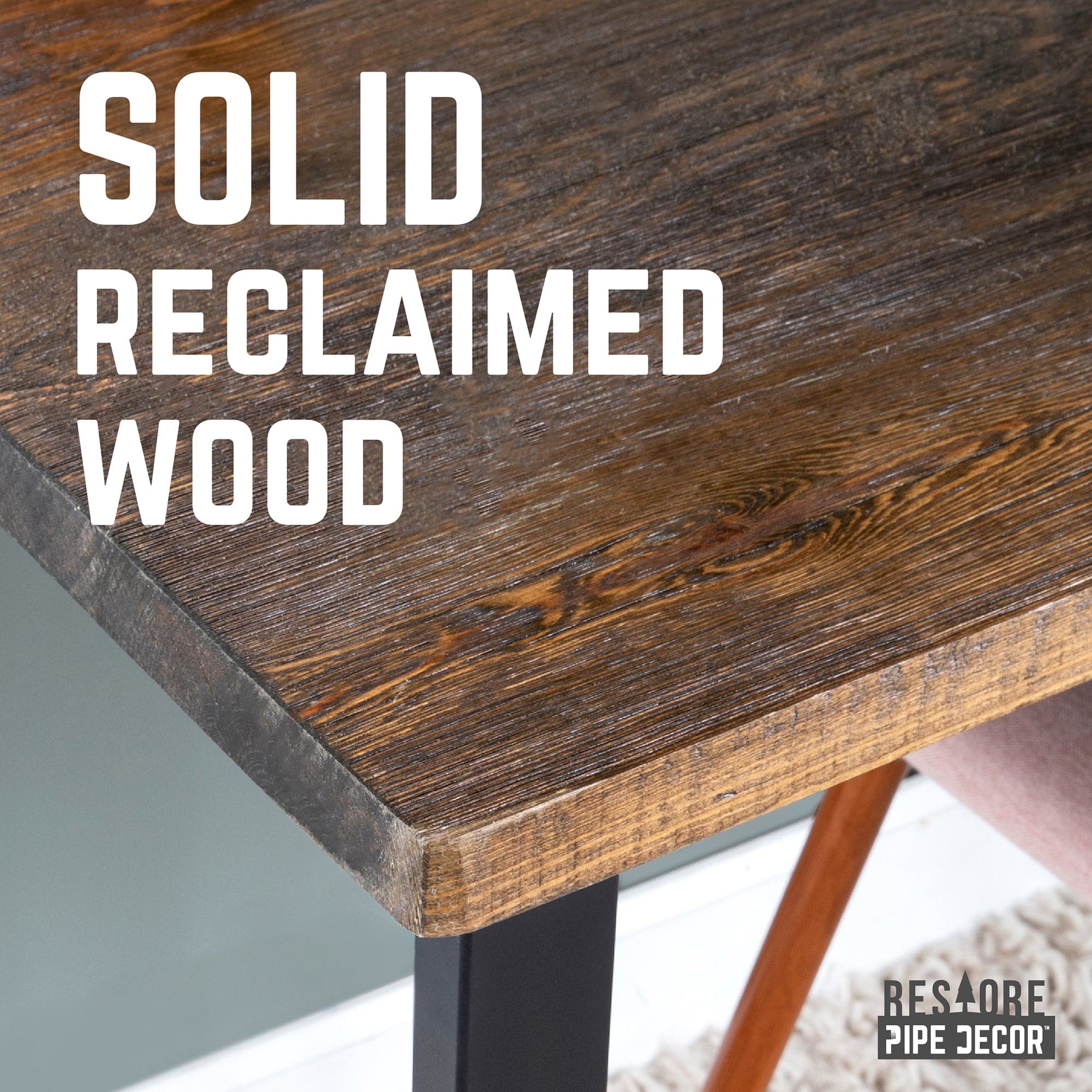 Skyline Trail Brown Solid Wood Desk with 28 in. Landscape Legs - HearthHub
