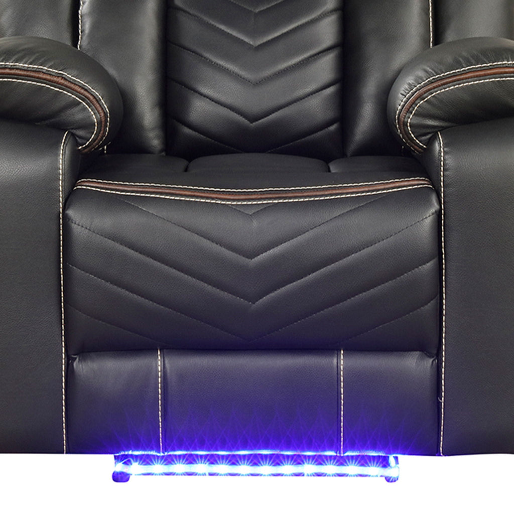 Challenger - LED Power Recliner Chair - HearthHub