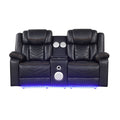 Challenger - LED Power Recliner Loveseat - HearthHub