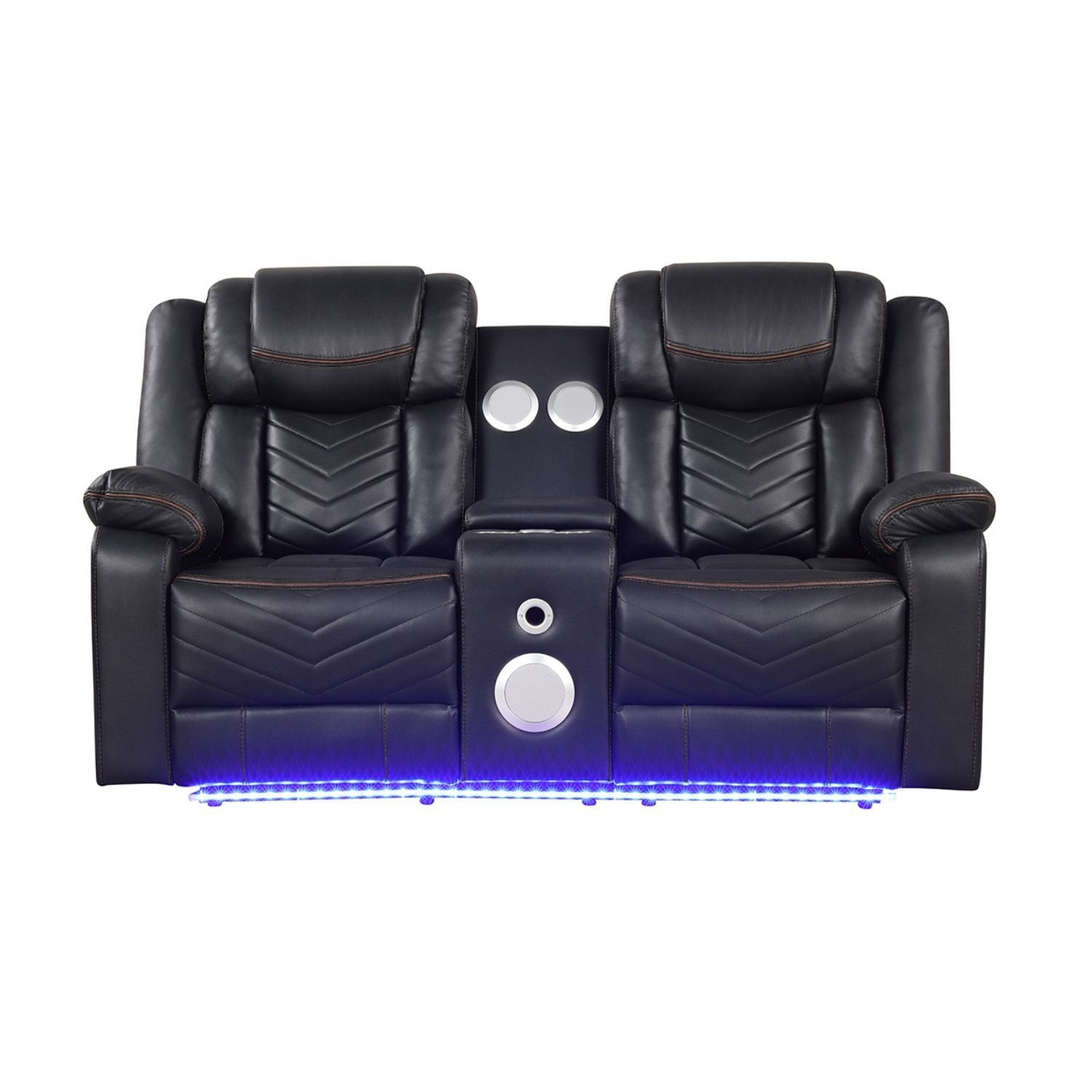 Challenger - LED Power Recliner Loveseat - HearthHub