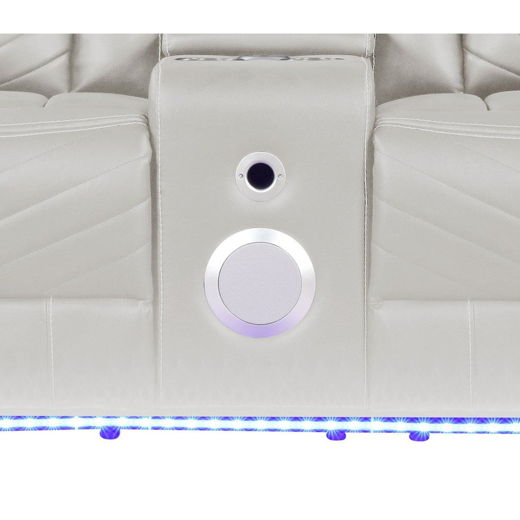 Challenger - LED Power Recliner Loveseat - HearthHub