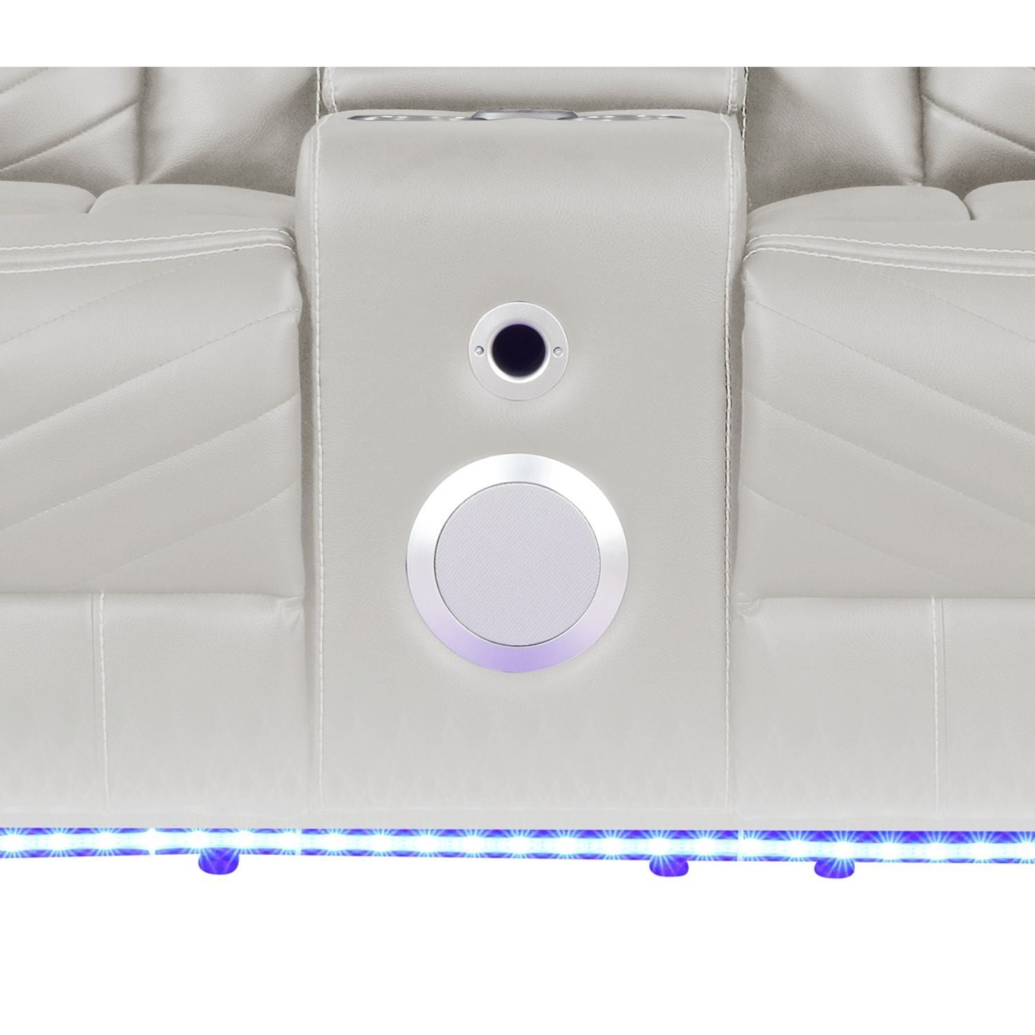 Challenger - LED Power Recliner Loveseat - HearthHub