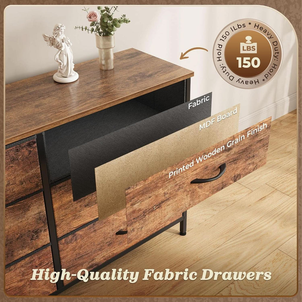 70 Inch Dresser TV Entertainment Center With Drawers - HearthHub