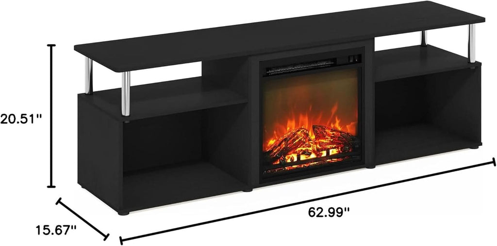 Entertainment Center With Electric Fireplace For 70 Inch TV - HearthHub