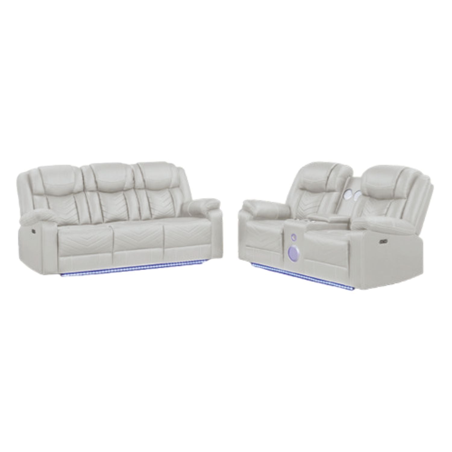 Challenger - LED Power Recliner Set - HearthHub
