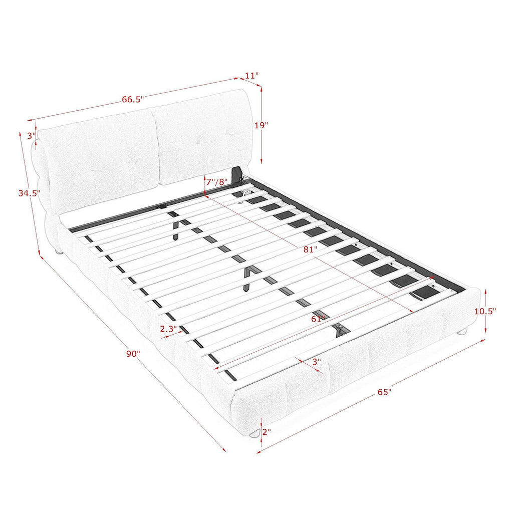 Platform Bed & Upholstered Frame - HearthHub