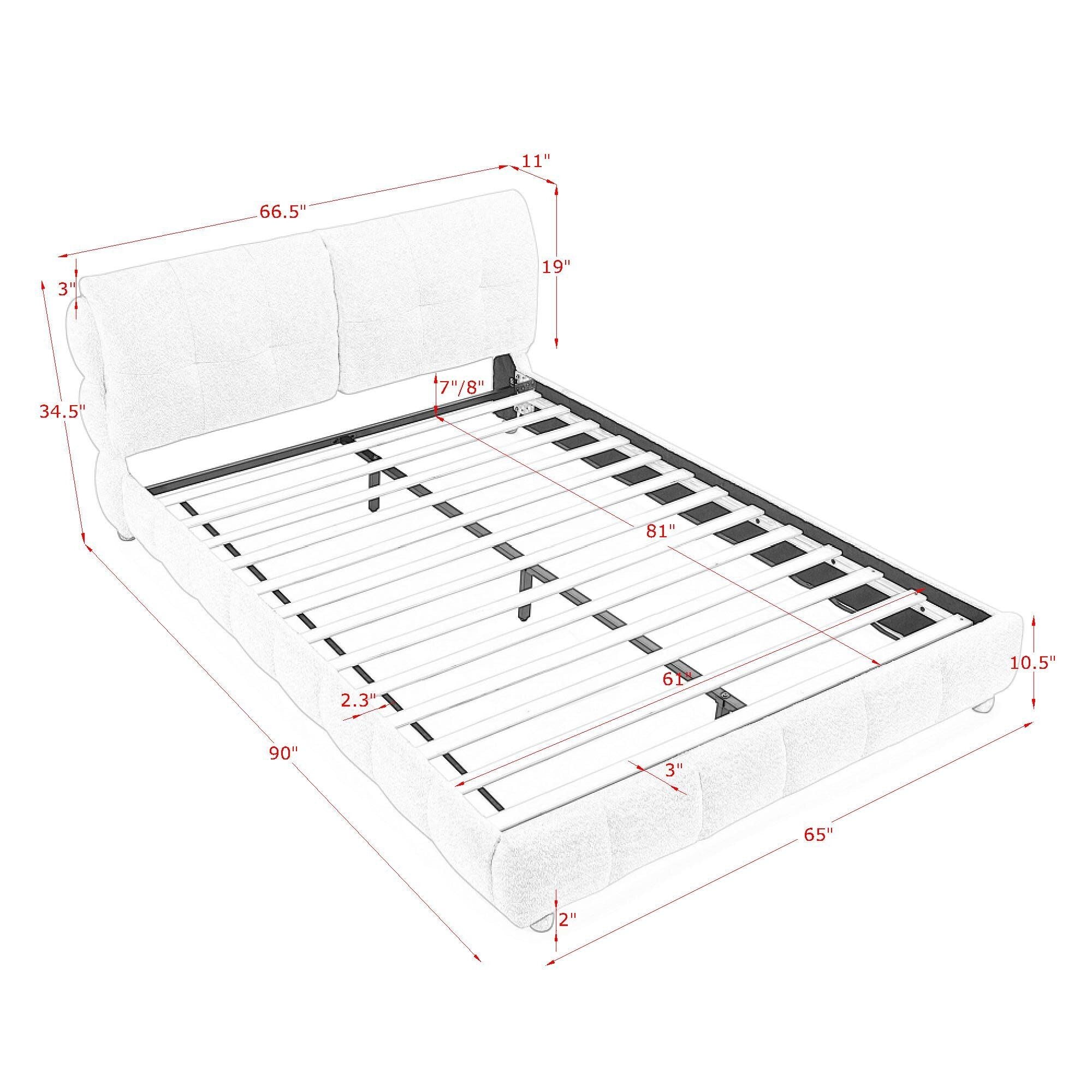 Platform Bed & Upholstered Frame - HearthHub