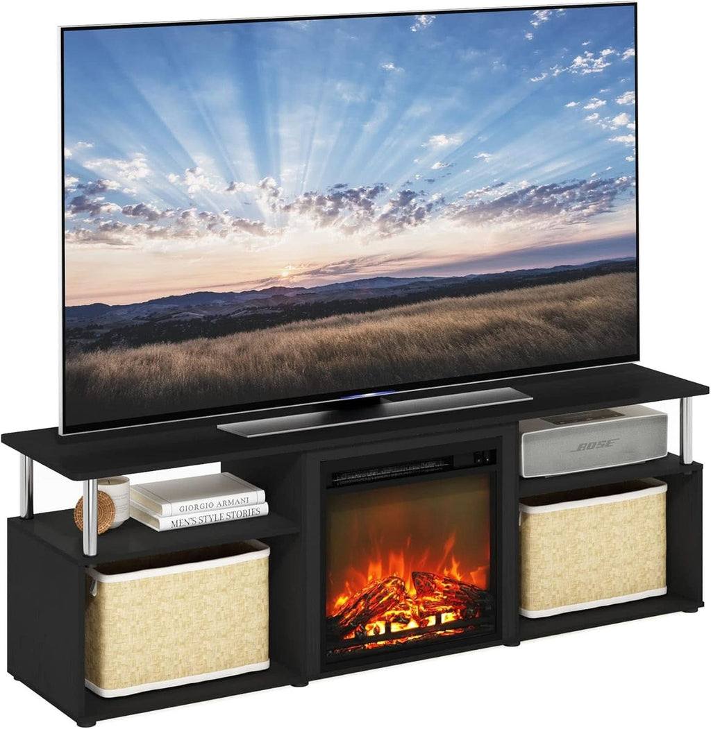 Entertainment Center With Electric Fireplace For 70 Inch TV - HearthHub