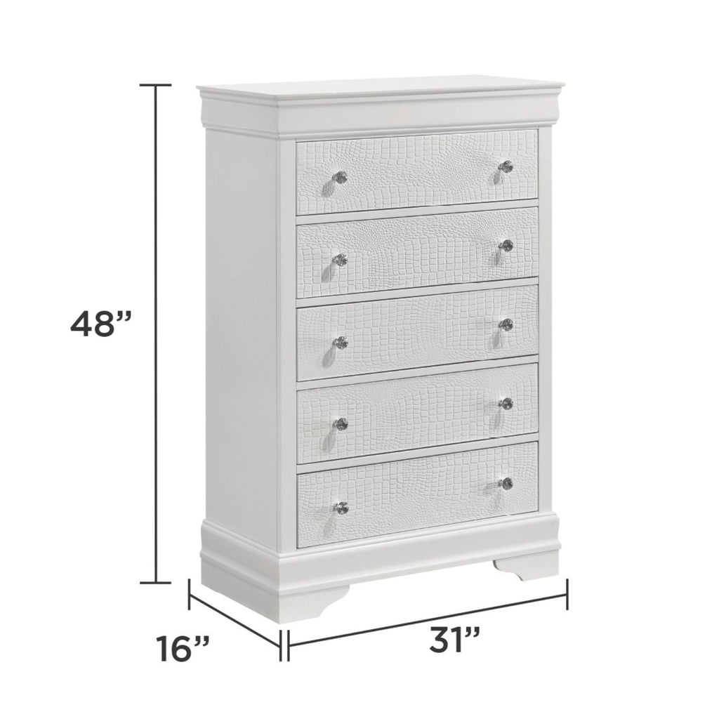 Blaze - Modern 5 Drawer Chest - HearthHub