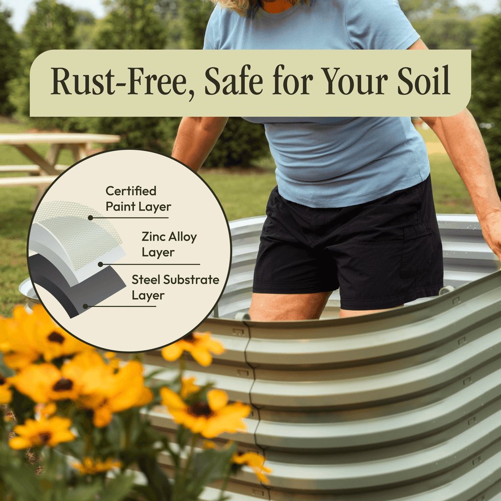 Gro - Rite "No Tools Needed" Premium Metal Raised Garden Bed Kit - HearthHub