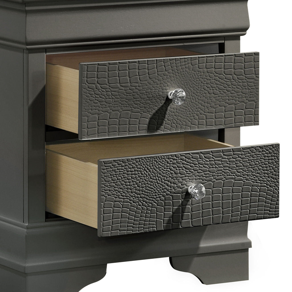 Blaze - 2 Drawer Nightstand - HearthHub