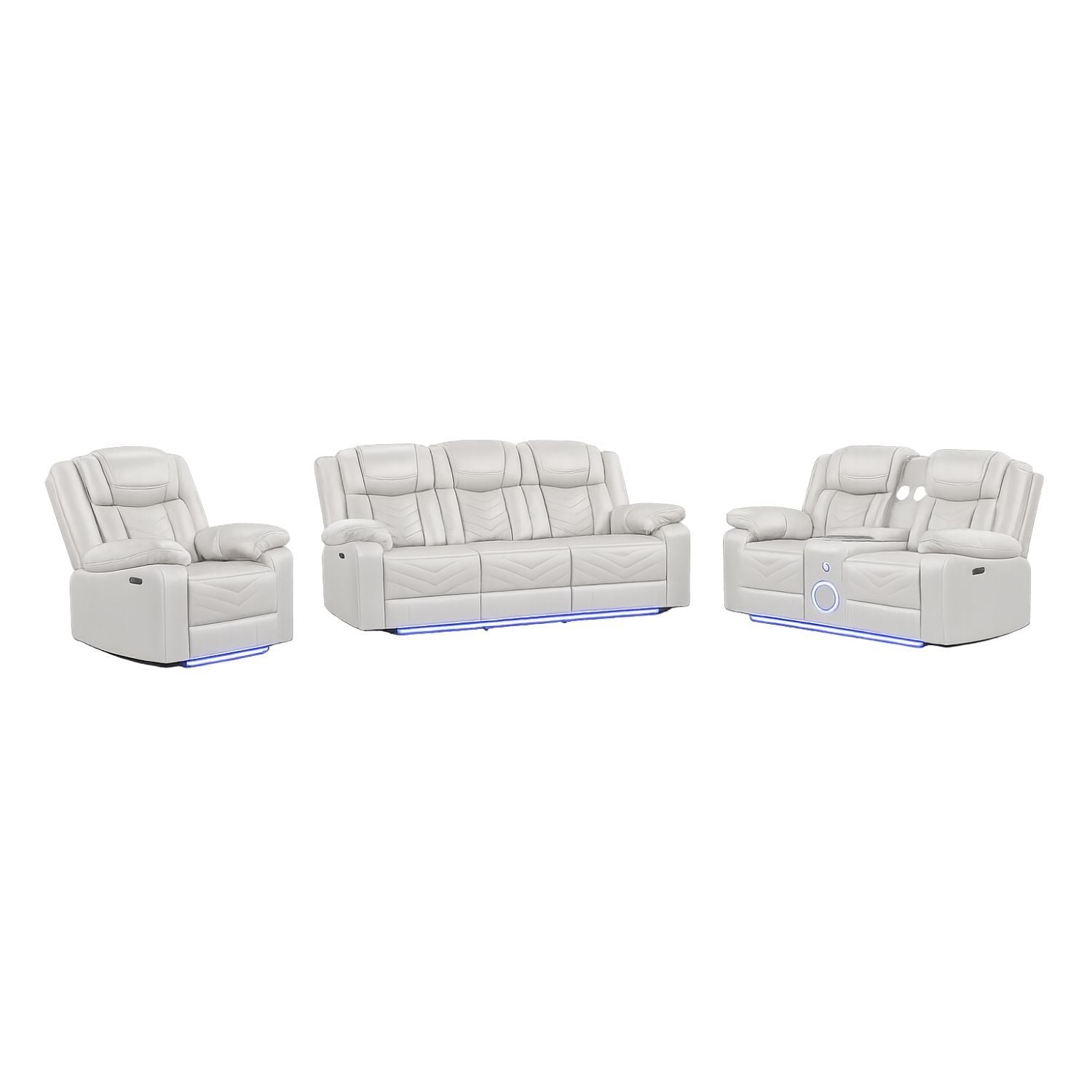 Challenger - LED Power Recliner Set - HearthHub