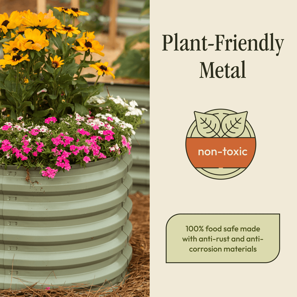 Gro - Rite "No Tools Needed" Premium Metal Raised Garden Bed Kit - HearthHub