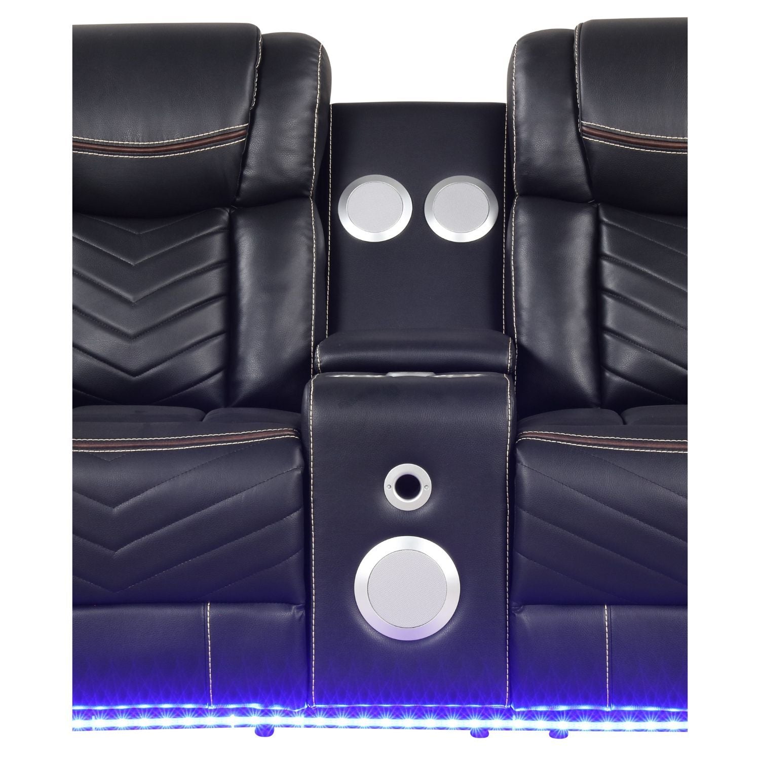 Challenger - LED Power Recliner Loveseat - HearthHub