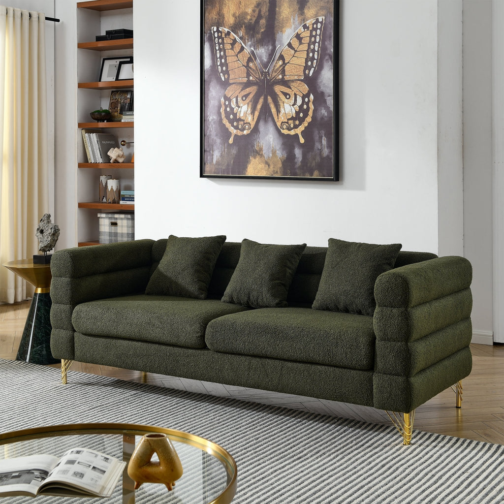 Green Teddy Sofa - HearthHub