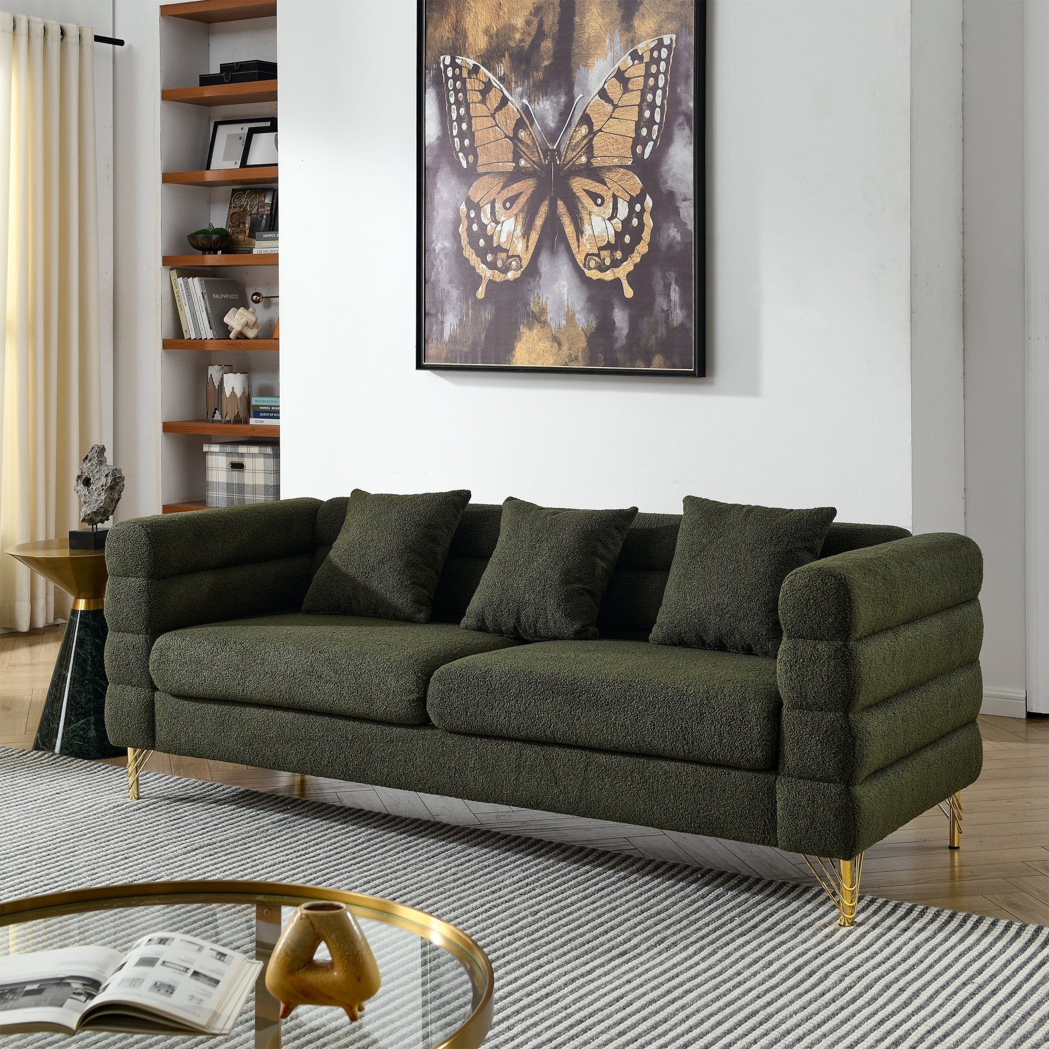 Green Teddy Sofa - HearthHub