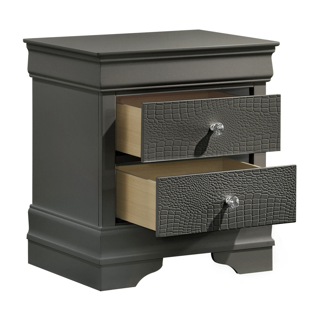 Blaze - 2 Drawer Nightstand - HearthHub