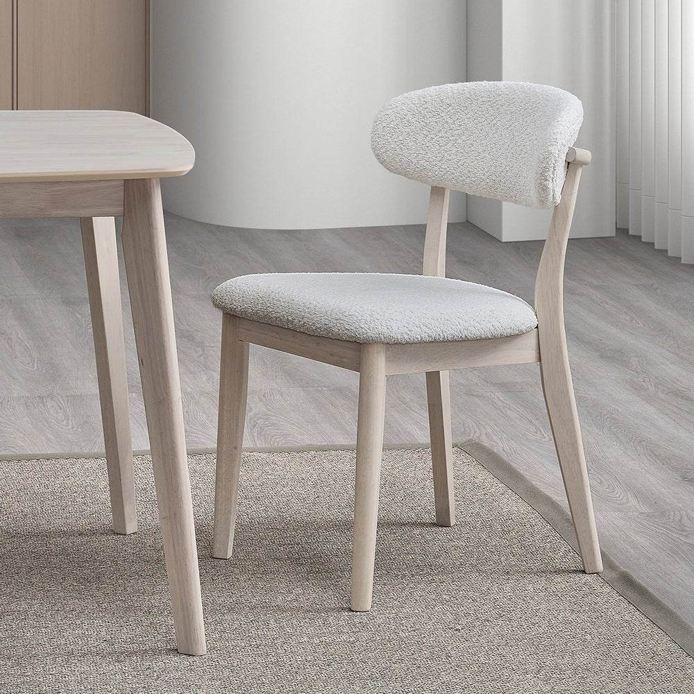 ACTU Scandinavian Dining Table Set with Upholstered Chairs for Small Spaces (Seats 4–6) - HearthHub