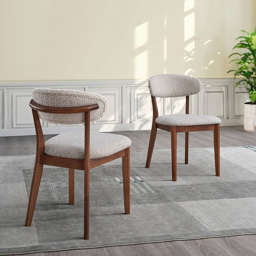 ACTU Scandinavian Dining Table Set with Upholstered Chairs for Small Spaces (Seats 4–6) - HearthHub