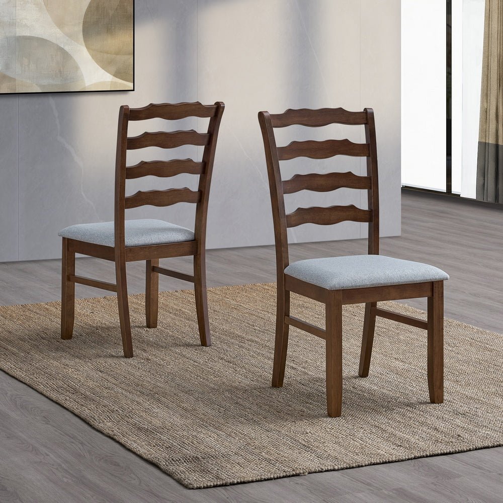 ACTU Farmhouse Dining Table Set with Upholstered Chairs for 4–6 - HearthHub