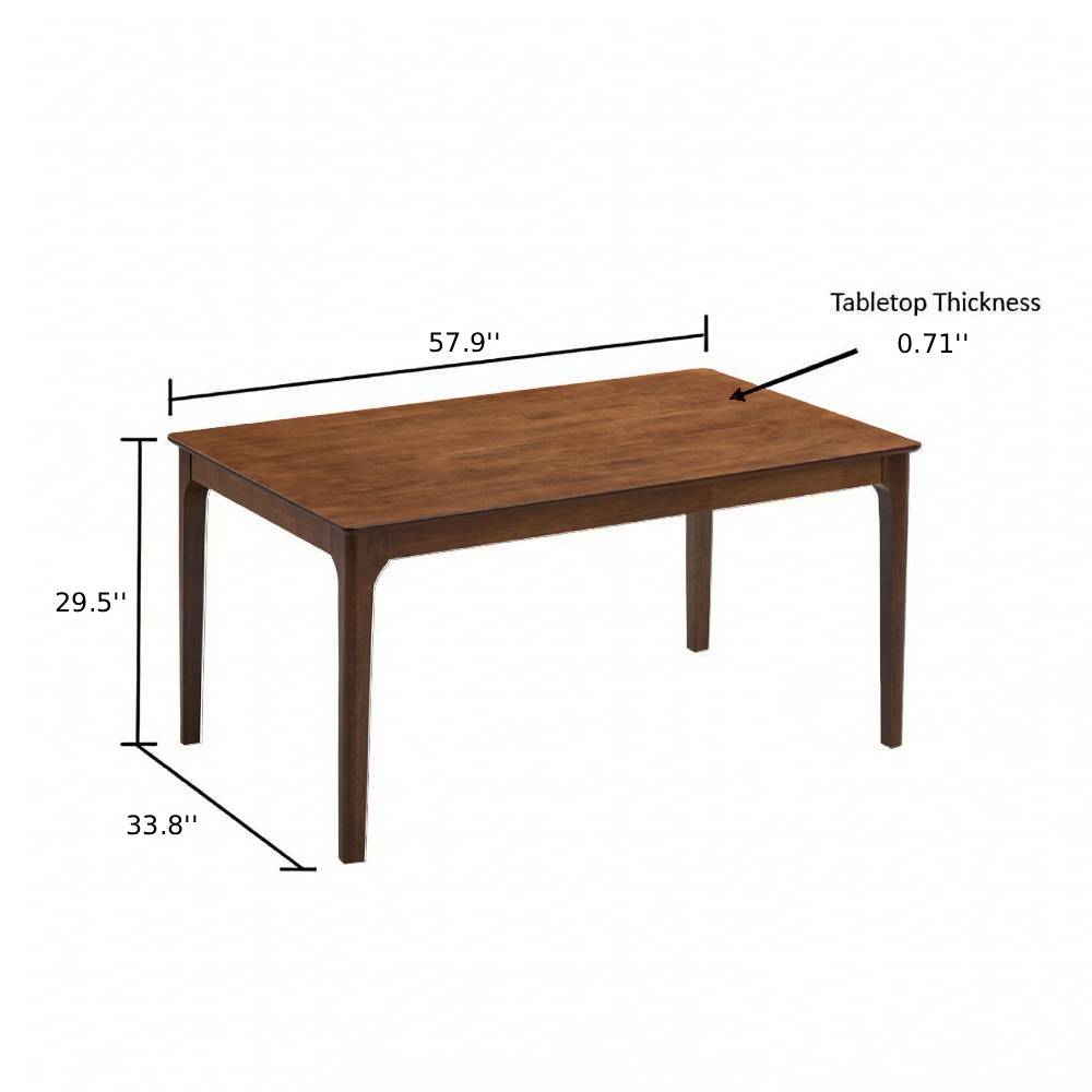 ACTU Farmhouse Dining Table Set with Upholstered Chairs for 4–6 - HearthHub