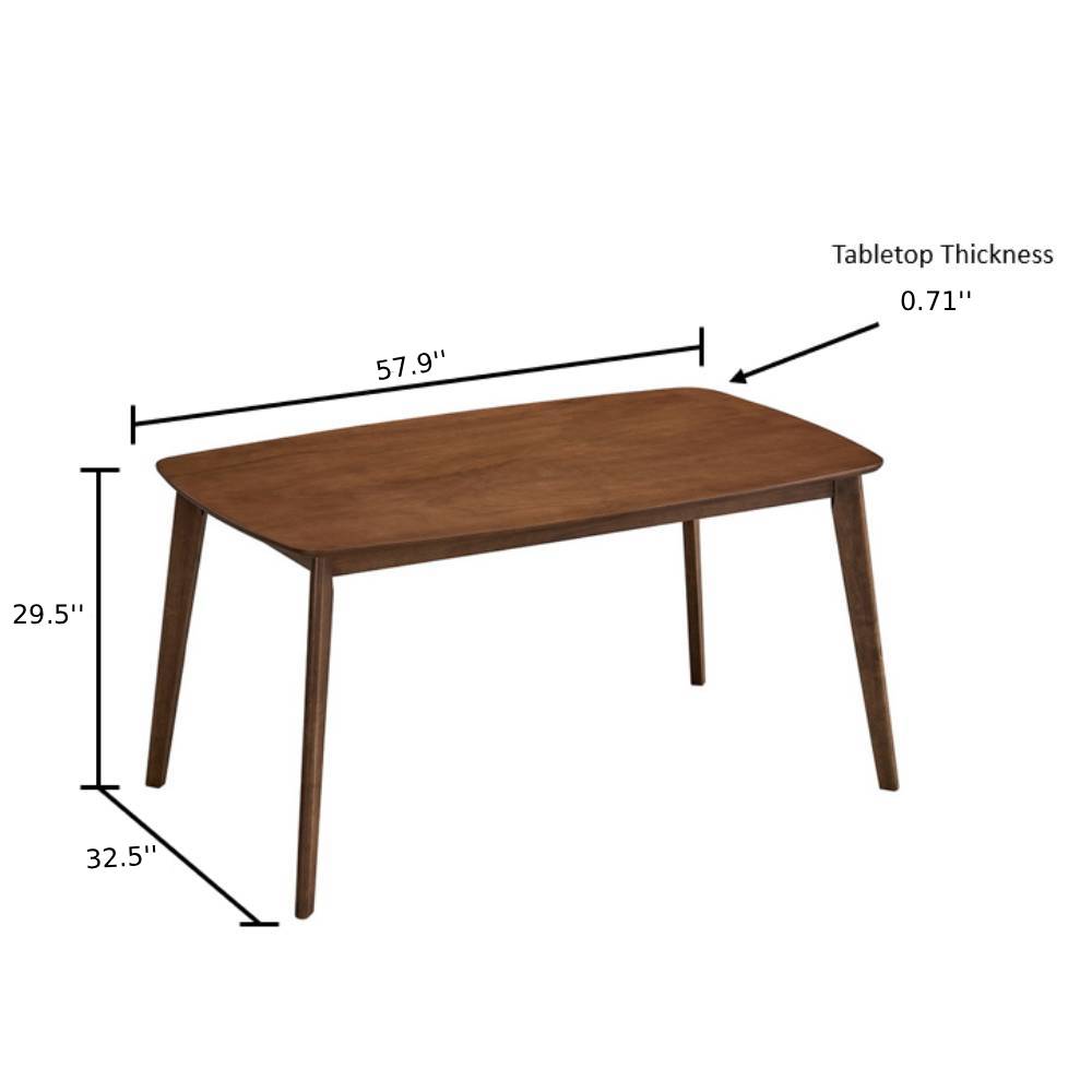 ACTU Scandinavian Dining Table Set with Upholstered Chairs for Small Spaces (Seats 4–6) - HearthHub
