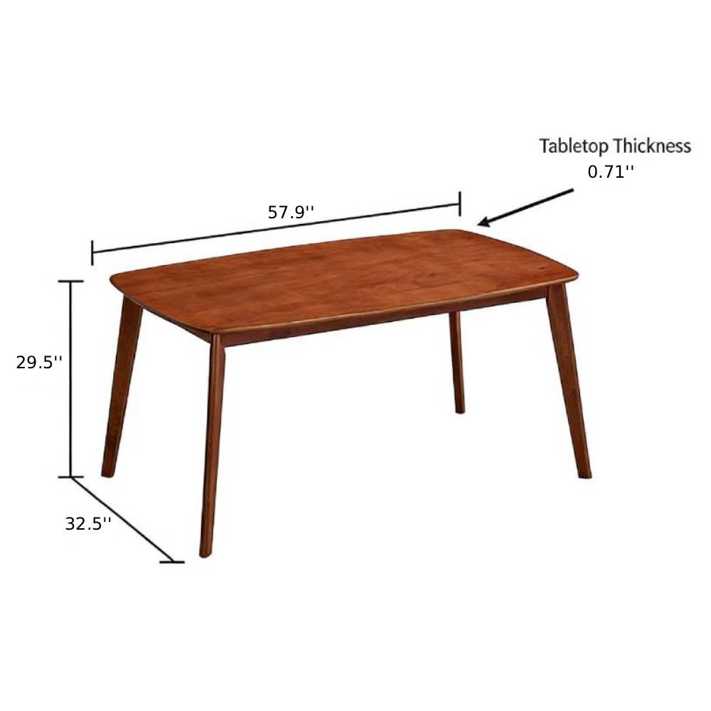 ACTU Scandinavian Dining Table Set with Upholstered Chairs for Small Spaces (Seats 4–6) - HearthHub