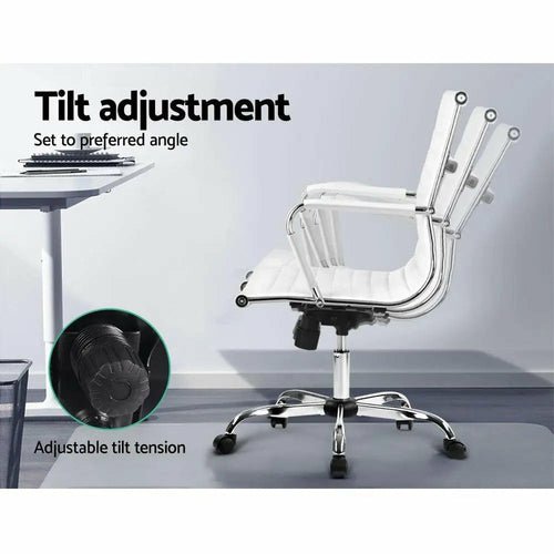 Artiss Gaming Office Chair Computer Desk Chairs Home Work Study White - HearthHub