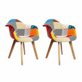 Artiss Set of 2 Fabric Dining Chairs - HearthHub