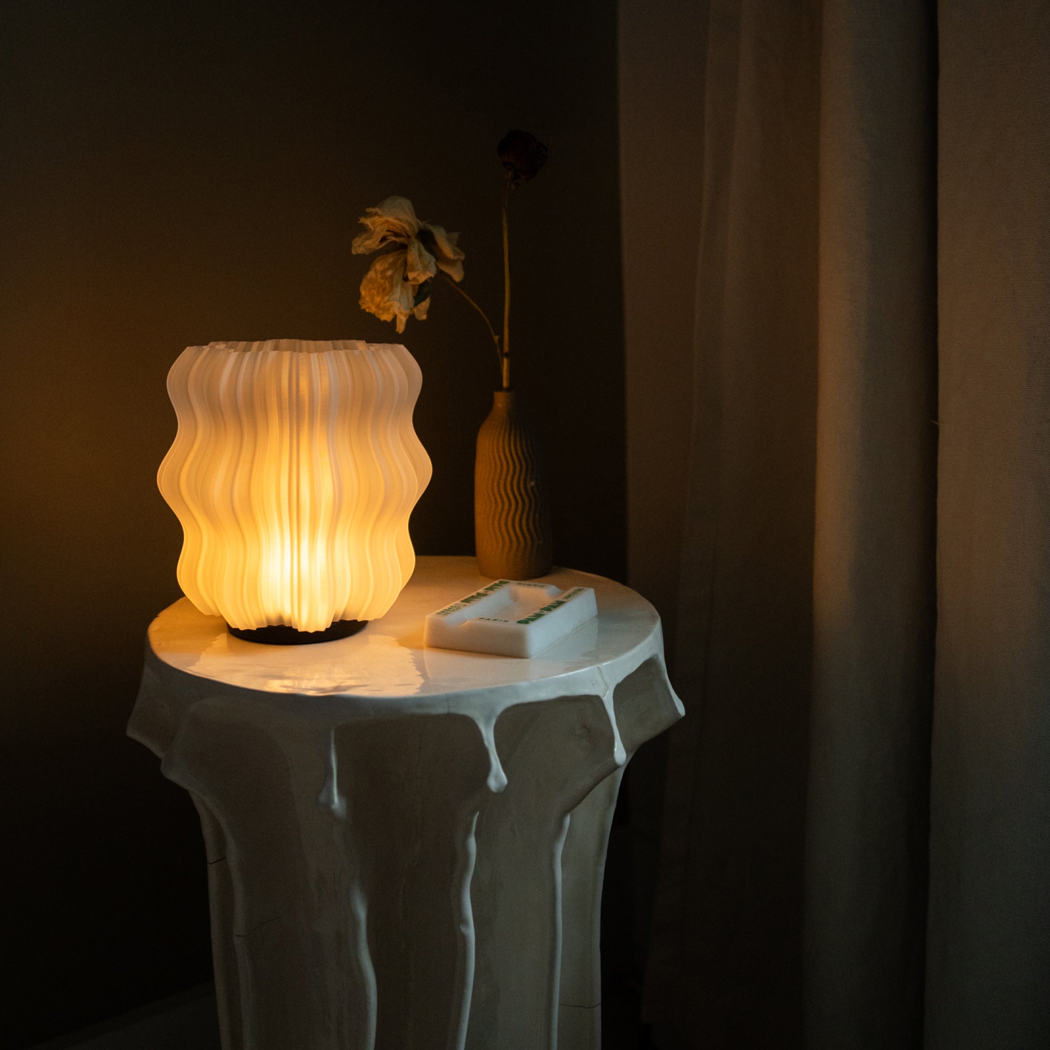 Cordless Mini Wavy Lamp - HearthHub