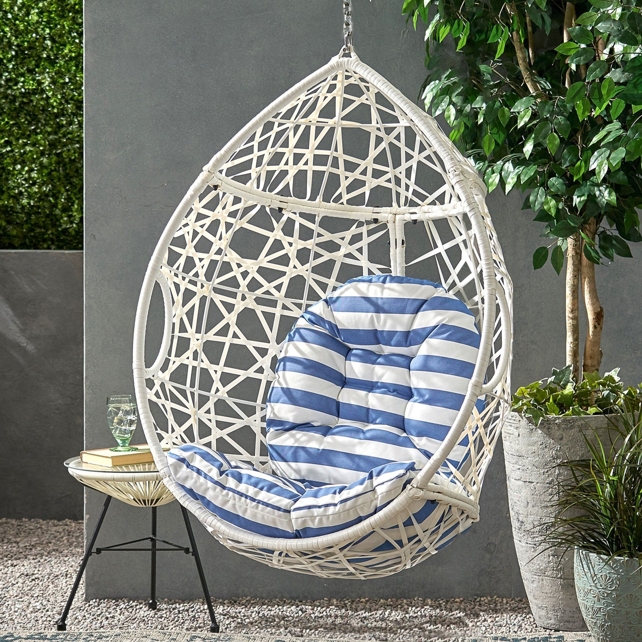 MARLIN HANGING EGG CHAIR - BASKET - HearthHub