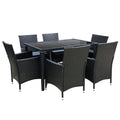 Gardeon Outdoor Furniture 7pcs Dining Set - HearthHub