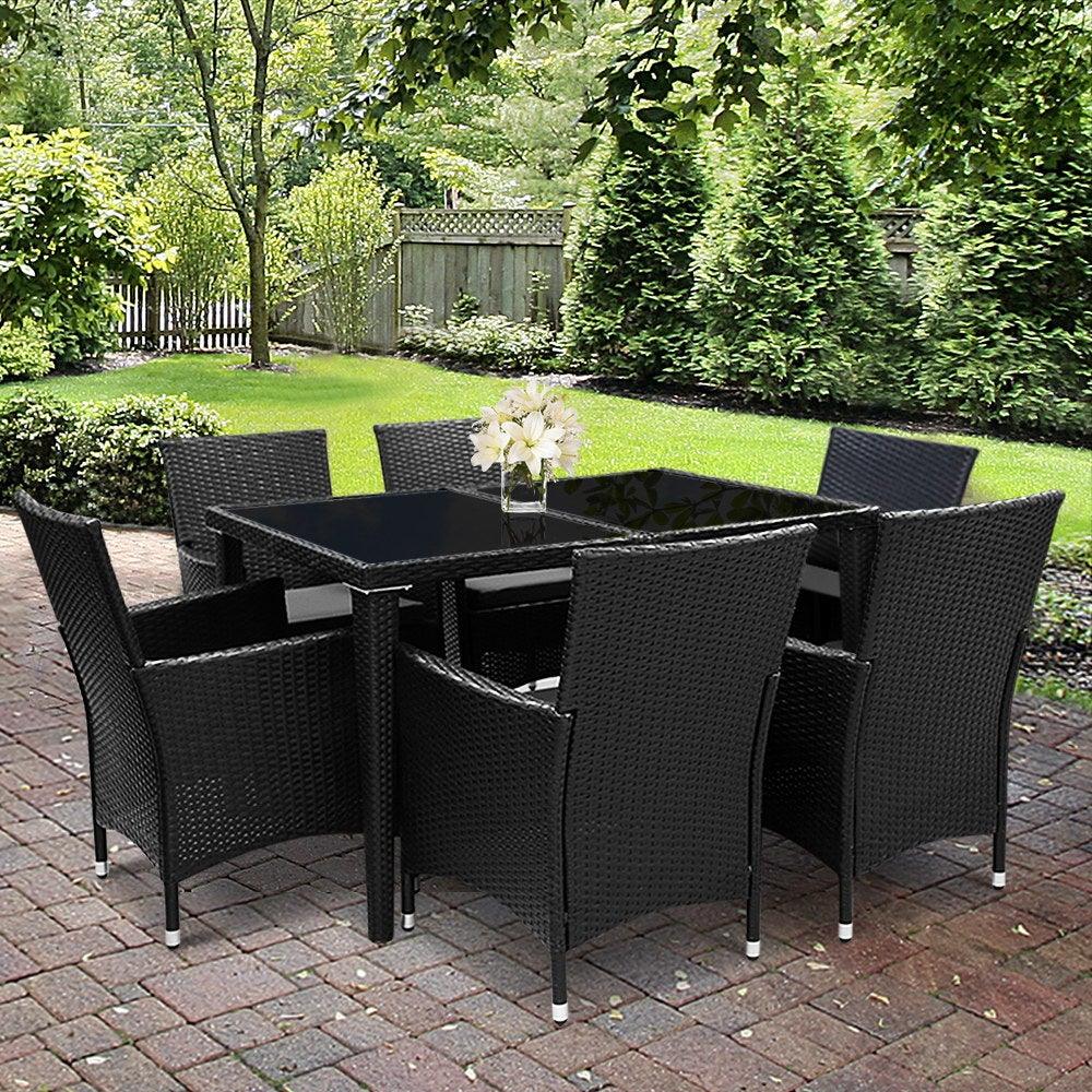 Gardeon Outdoor Furniture 7pcs Dining Set - HearthHub