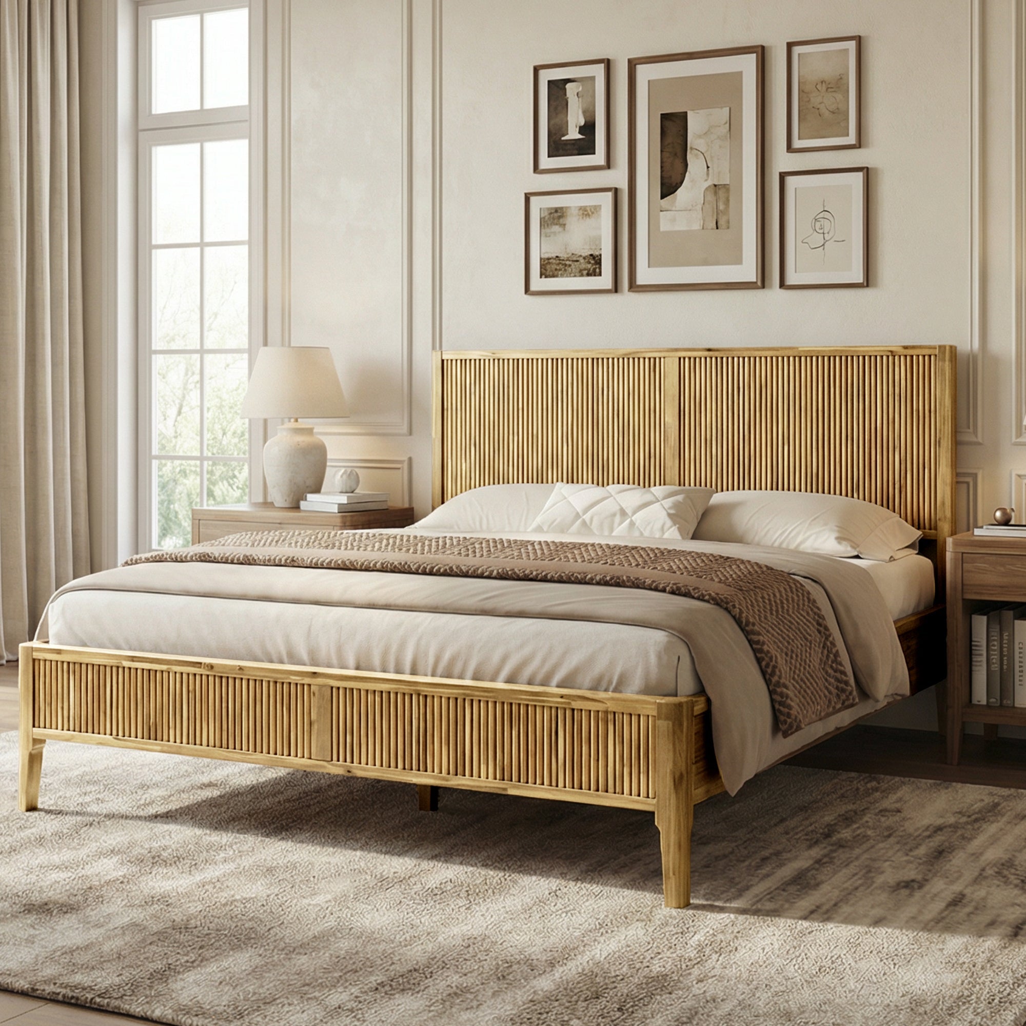 Bosk Solid Wood Bed Frame - HearthHub