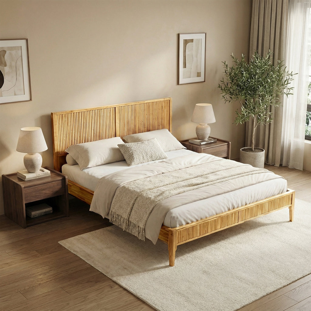 Bosk Solid Wood Bed Frame - HearthHub