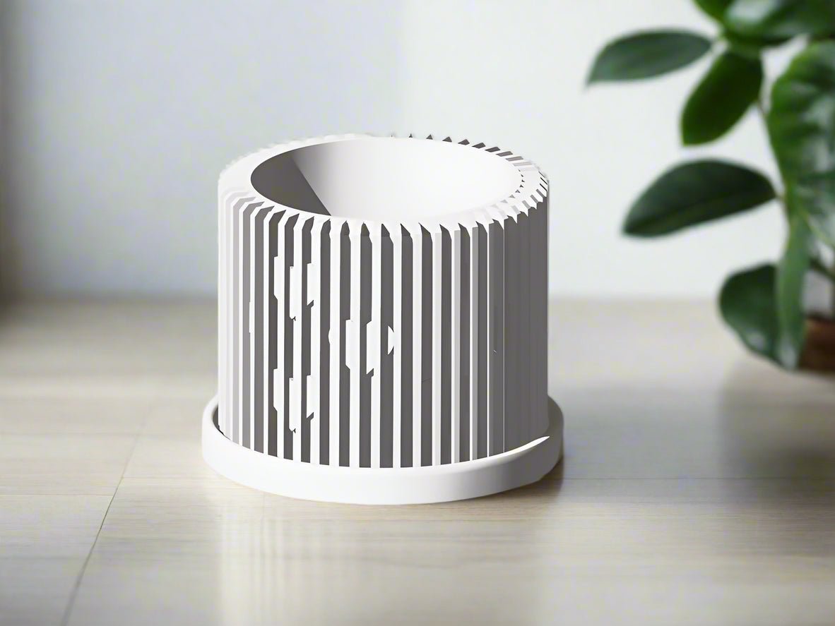 Modern Heart - Shaped Planter with Drainage & Saucer – Unique Valentine’s Day Gift for Plant Lovers, 3d Printed Planter Home Hosting Decor, - HearthHub